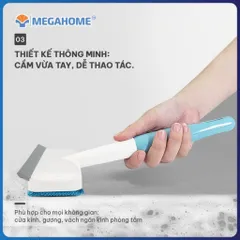 Cây gạt kính, gạt nước 2 in 1 cầm tay nhỏ gọn Megahome