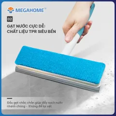 Cây gạt kính, gạt nước 2 in 1 cầm tay nhỏ gọn Megahome