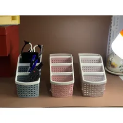 {HÀNG CAO CẤP} Khay nhựa tiện ích 4 ngăn để bàn, đựng bút, Mỹ Phẩm,điều khiển, điện thoại, đồ dùng đa năng