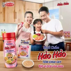 Muối HẢO HẢO - muối chấm Hảo Hảo tôm chua cay - muối chấm hoa quả chua cay lọ 120g