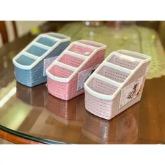 Khay 4 ngăn đa năng đựng mỹ phẩm bút điều khiển điện thoại - Kệ nhựa để bàn đựng đồ tiện ích nhựa Việt Nhật