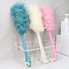 Cây cọ lưng bông tắm có cán bông tắm tròn tạo nhiều bọt