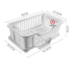 Kệ Úp Chén Bát Tiện Ích Có Kèm Khay Thoát Nước Việt Nhật 3535 Rổ Úp Chén Bát - Việt Nhật Plastic Official
