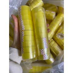 combo 10 cuộn băng dính văn phòng, băng dính bé dán làm hoa tạo hình