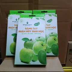 5 hộp Găng Tay Tự Hủy Sinh Học  dùng một lần - Bảo Vệ Môi Trường & An Toàn Cho Thực Phẩm