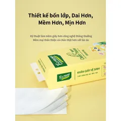 Giấy vệ sinh treo tường,Khăn giấy rút FlyYoung,khăn giấy vệ sinh rút tiện lợi 1280 tờ 4 lớp
