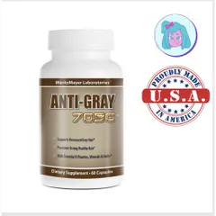 Viên uống hỗ trợ giảm tóc bạc sớm Anti Gray 7050 của Mỹ (Cam kết hàng chuẩn USA) 838993