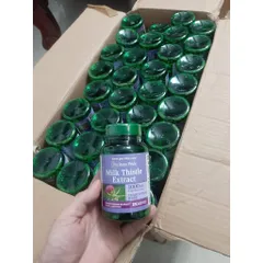 VIên uống thải độc gan Milk Thistle Extract Puritan Pride 180 viên của Mỹ (Cam kết chính hãng USA)