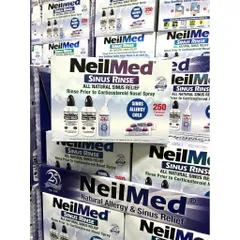 Combo Bình Xịt Rửa Mũi NeilMed Smile (250 gói muối người lớn). 839014
