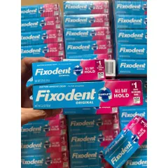 [HÀNG MỸ] Keo Dán Hàm Giả Cố Định Fixodent Complete Original All Day Hold Tuýp Mini 21g/68g