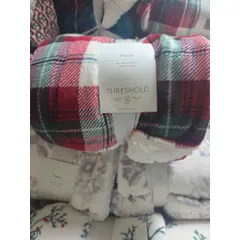 Chăn Mền Mỹ Threshold Plush Throw siêu mềm mịn 1m27x1m52 (50*60 in)