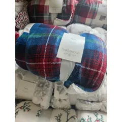Chăn Mền Mỹ Threshold Plush Throw siêu mềm mịn 1m27x1m52 (50*60 in)