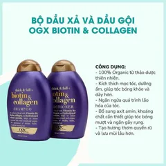 Dầu Gội Xả Biotin Collagen  385ml bản Mỹ (Cam kết hàng chính hãng USA)