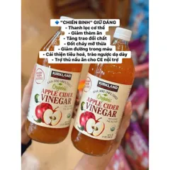 1 chai Giấm táo hữu cơ Kirkland Signature Organic Apple Cider Vinegar