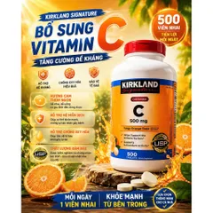 Viên Uống Bổ Sung Vitamin C 500mg & 1000mg Kirkland Signature 500 viên của Mỹ. CHÍNH HÃNG 839054