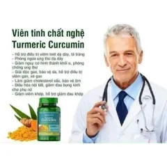 Viên Nghệ Vàng Puritan's Pride Turmeric Curcumin 1000mg 120 viên