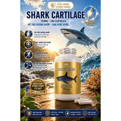 [HÀNG MỸ] Viên Uống Bổ Khớp Sụn Vi Cá Mập Shark Cartilage 750mg (Hộp 300 Viên) 839070