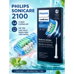 [HÀNG MỸ] Bàn Chải Điện Philips Sonicare 2100 Power Toothbrush