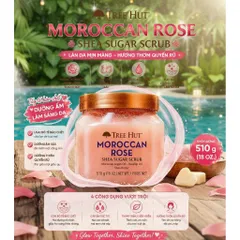 Tẩy Tế Bào Chết Tree Hut Moroccan Rose Shea Sugar Scrub (510g) HÀNG MỸ