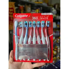 CHÍNH HÃNG MỸ Set 8 bàn chải đánh răng Colgate Optic White 360