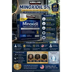 Hộp 6 Lọ Dung Dịch Mọc Tóc Mỹ Giá Sỉ - Kèm Ống Bơm Định Lượng – Bộ Tiết Kiệm 6 Chai (360ml) 5%