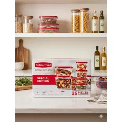 Combo 26 Món Hộp Bảo Quản Thực Phẩm Rubbermaid Easy Find Lids – Nhập Khẩu Mỹ