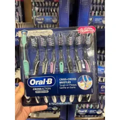Set Bàn Chải Đánh Răng Oral-B Cross Action Pro Advanced 8 Cây Của Mỹ 839127