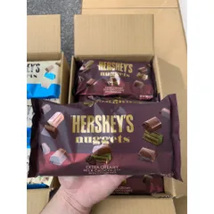 kẹo Socola sữa Cookies Hershey’s Nuggets củ Mỹ 344g (Date mới nhất)