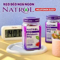 Kẹọ Dẻo Giúp Ngủ Ngon Natrol Melatonin 5 Mg Sleep 180 Viên Vị Dâu Mỹ 839143