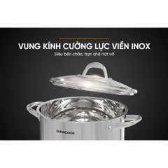 Nồi Inox 3 đáy 30cm SUNHOUSE SHG301-30