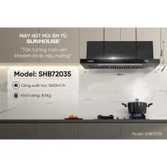 Máy hút mùi âm tủ SUNHOUSE SHB72035