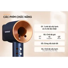 Máy sấy tóc ion âm SUNHOUSE SHD2321