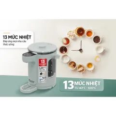 Bình thủy điện thủy tinh 3L SUNHOUSE MAMA SHD1445 - Điều chỉnh được nhiệt độ