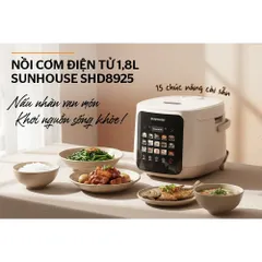 Nồi cơm điện tử 1.8L SUNHOUSE SHD8925