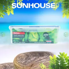 Hộp bảo quản thực phẩm ngăn mát 2600ml SUNHOUSE BioZone KB-CO2600P