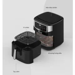 Nồi chiên không dầu 2 thanh nhiệt 10.5L SUNHOUSE MAMA SHD4093