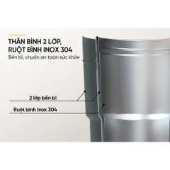 Bình cốc giữ nhiệt inox 316 Stay Hybe 750ml SUNHOUSE KS-TU750SG
