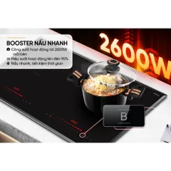 Bếp đôi điện từ SUNHOUSE MAMA MMB56996DP - Booster 2600W