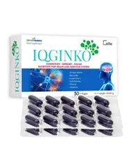 [CHÍNH HÃNG] Viên Uống Bổ Não IQGinko Bulgaria (Hộp 30 Viên) – Tăng Cường Tuần Hoàn Máu Brain, Giảm Đau Đầu, Mất Ngủ & H