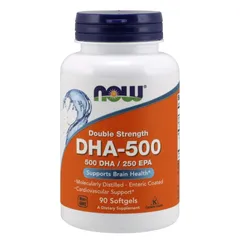 Viên uống NOW Double Strength, DHA-500 Fish Oil 90 viên 839322