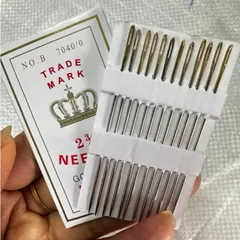 Vỉ 12 kim khâu quần áo lỗ to tiện lợi cho may vá