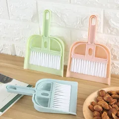 Bộ chổi và xẻng bụi, chổi mini để bàn, bàn chải vệ sinh cho thú cưng hamster, bàn chải bàn phím gia đình,