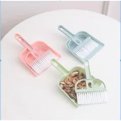 Bộ chổi và xẻng bụi, chổi mini để bàn, bàn chải vệ sinh cho thú cưng hamster, bàn chải bàn phím gia đình,