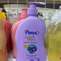 Sữa Tắm Gội Toàn Thân 2 in 1 Pureen 750ml Cho Trẻ Em
