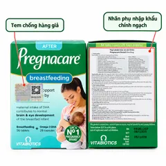 Vitamin Pregnacare Breastfeeding 84 Viên - Viên Uống Dinh Dưỡng Cho Phụ Nữ Sau Sinh, Hỗ Trợ Lợi Sữa và Khôi Phục Sức Khỏe