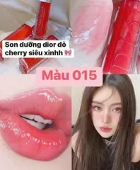Son Dior Addict Lip Glow 015 Cherry dưỡng môi mềm mịn - Hàng nobox giá siêu tốt 💸