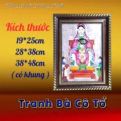 Khung Tranh BÀ CÔ TỔ - có khung  có hoả tốc 3 CỠ