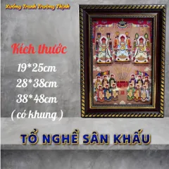 Khung Tranh TỔ NGHỀ SÂN KHẤU - Có khung  có hoả tốc 3 CỠ