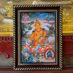 Khung Tranh MẬT TÔNG JAMBALA -có khung (KT 19*25cm,28*38cm,38*48cm)  có hoả tốc 3 CỠ