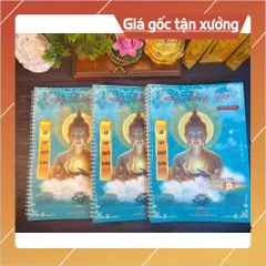 TRỌN BỘ 3 VỞ CHÉP KINH Lương Hoàng Sám in mờ - TẶNG 10 VIẾT